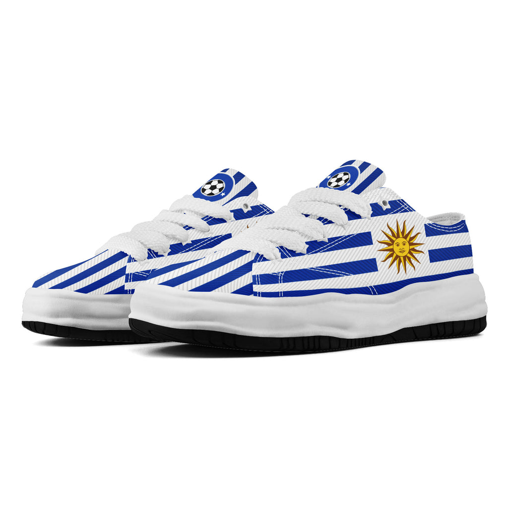 Custom Uruguay 2026 World Cup Sneakers DIY Country Flag Running Shoes Lightweight Sport Shoes Gift for Football Fans Personalized Team Name and Logo FN038-F009112-4