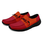 Custom Red Orange Tampa Bay Jacket and Sports Shoes Combo Offer Personalized Combo ZH-D020294-29