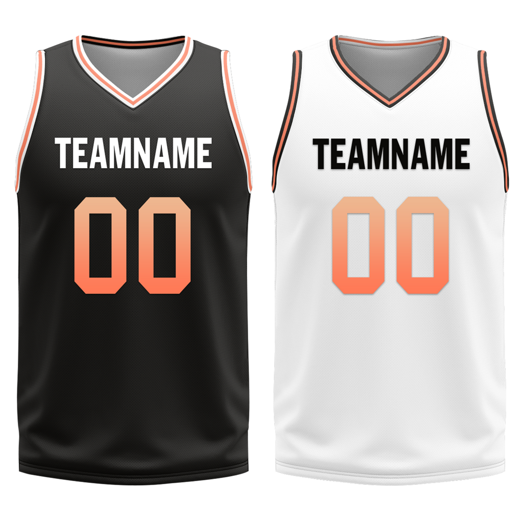 Custom Black White Classic Style Reversible Basketball Uniform Personalized Ordinary BBJR-D017028