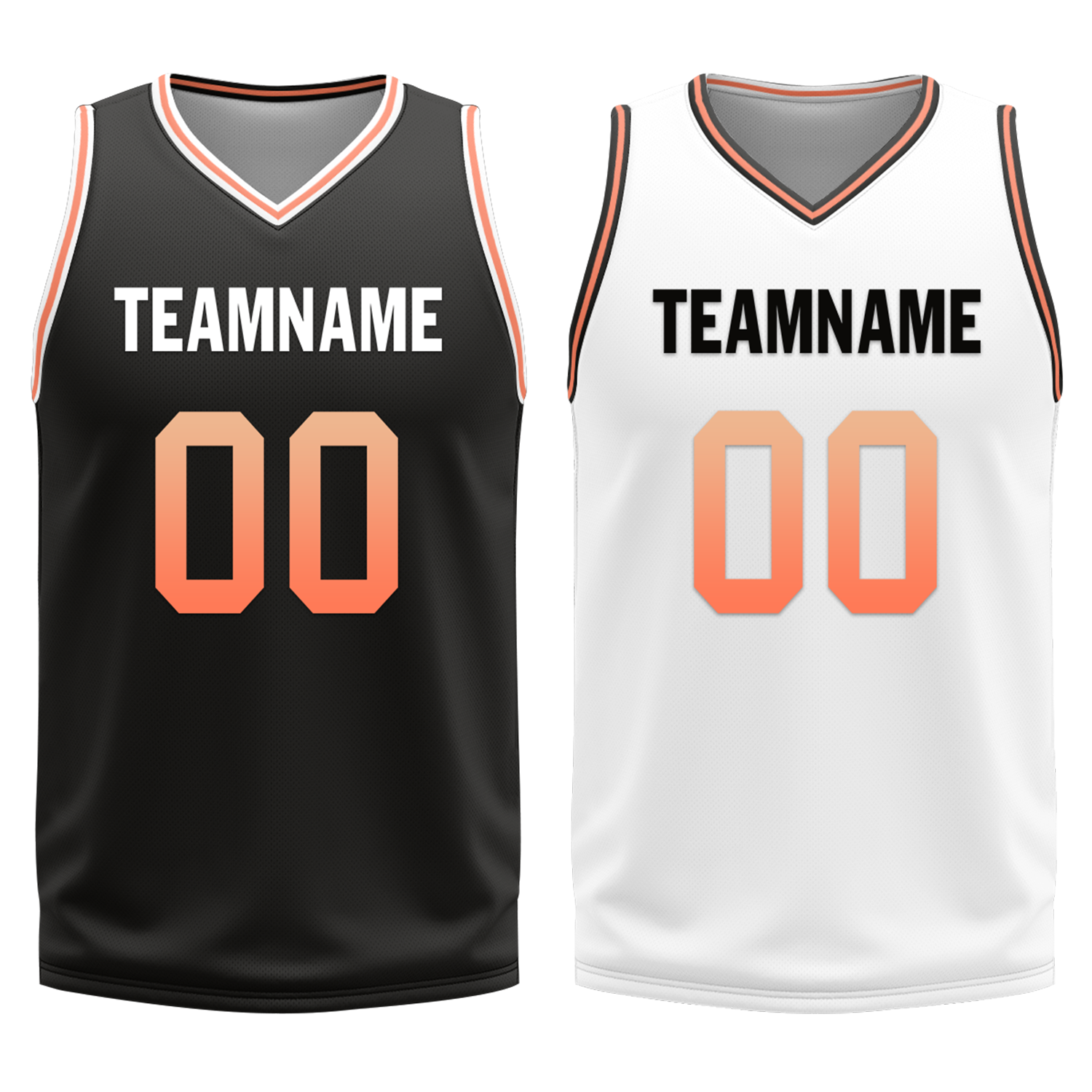 Custom Black White Classic Style Reversible Basketball Uniform Personalized Ordinary BBJR-D017028