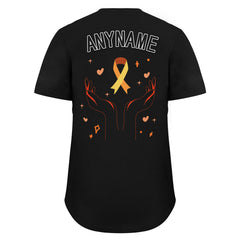 Custom Black World Cancer Day Personalized Authentic Baseball Jersey BSBJ01-E06020-4