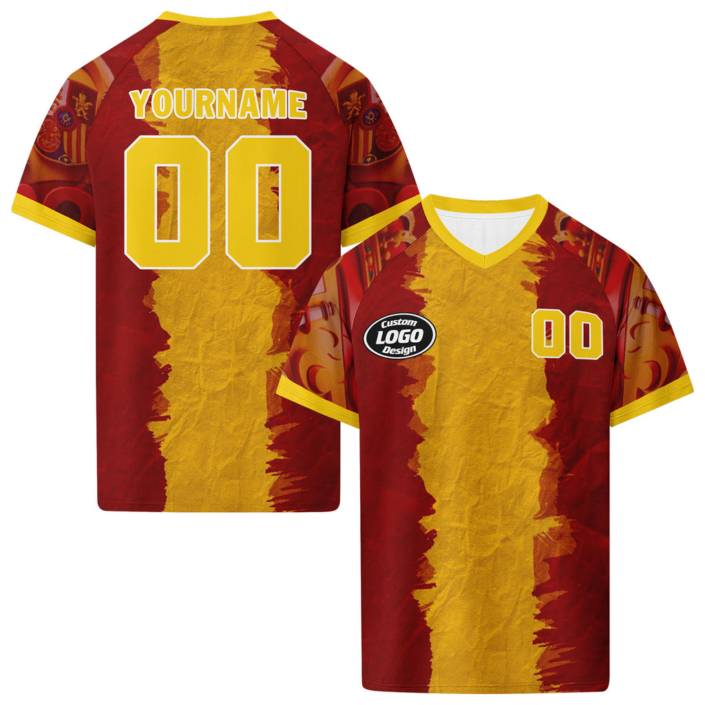 Custom Spain 2026 World Cup Football Shirt Customized Soccer Jersey for Fans Add Your Name & Number FZ190-F025072-1