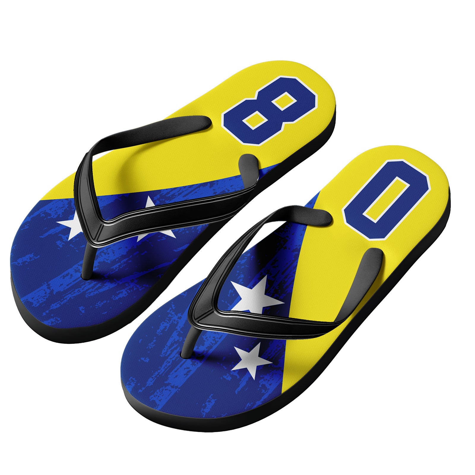 Custom Curaçao 2026 World Cup Sneakers DIY Country Flag Running Shoes Lightweight Sport Shoes Gift for Football Fans Personalized Team Name and Logo FN058-F009136-2