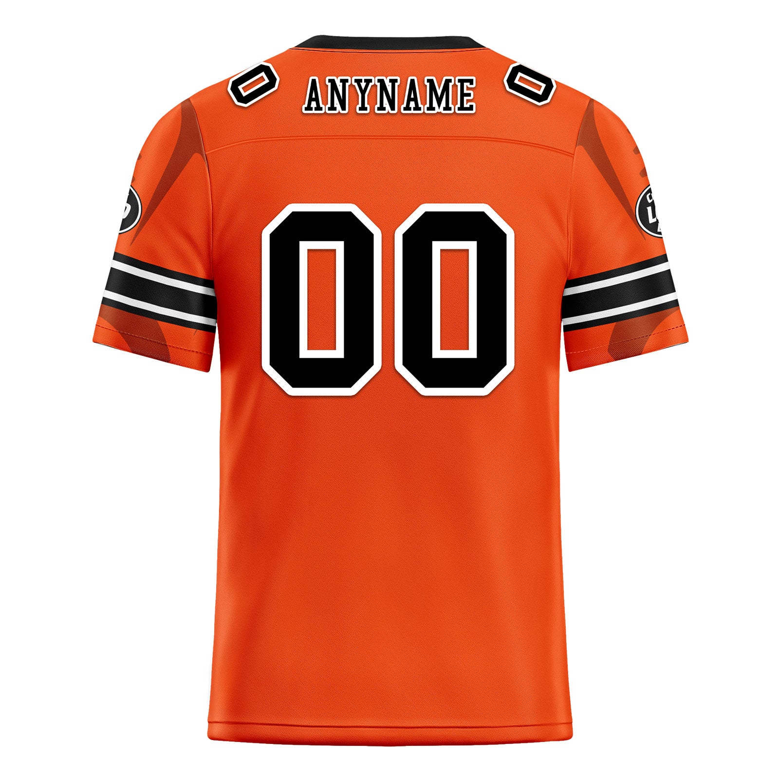 Custom Orange Cincinnati Personalized Authentic Football Jersey FBJ02-D025033-6