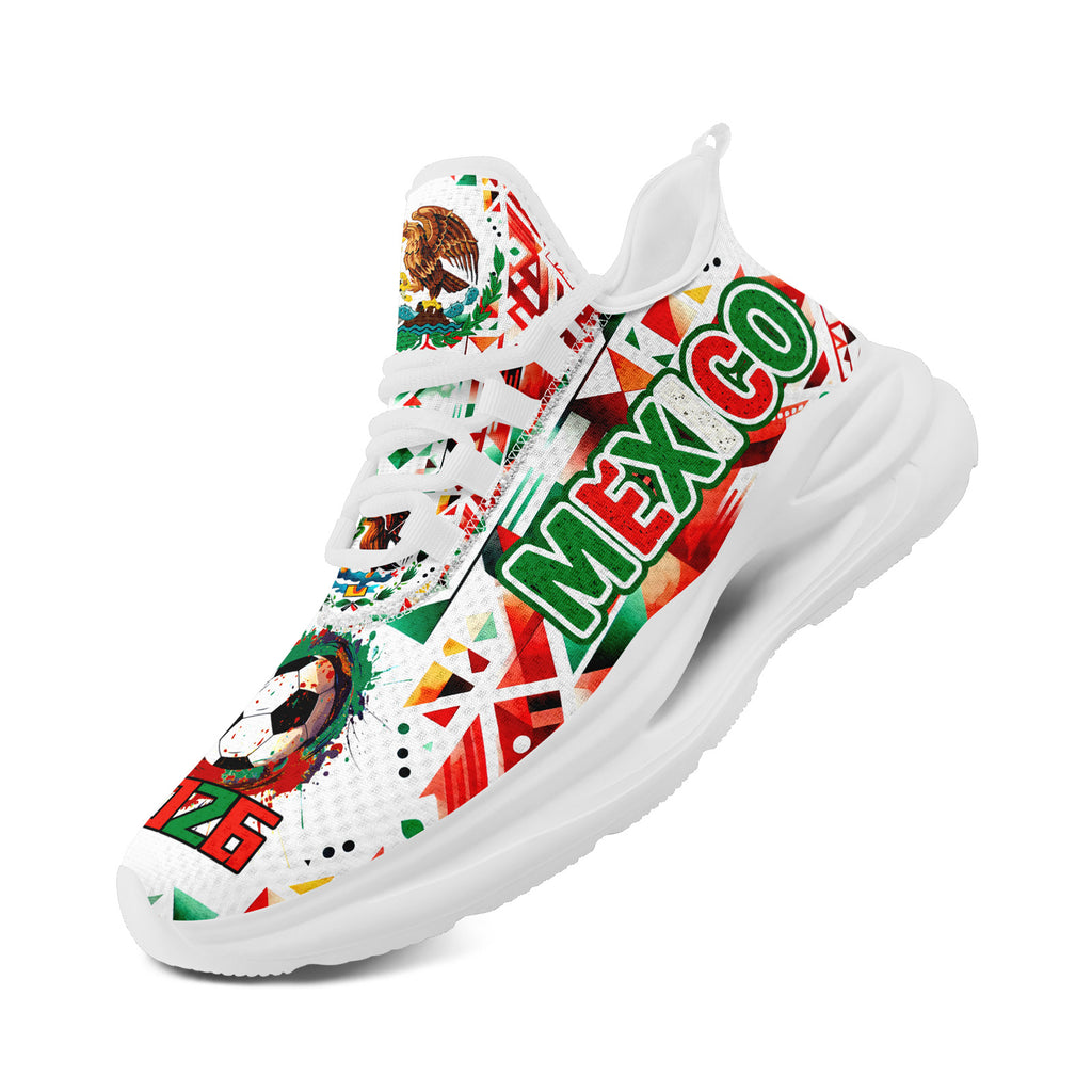 Custom 2026 World Cup Mexico Sneakers DIY Country Flag Running Shoes Lightweight Sport Shoes Gift for Football Fans Personalized Team Name and Logo FN079-F023046-5