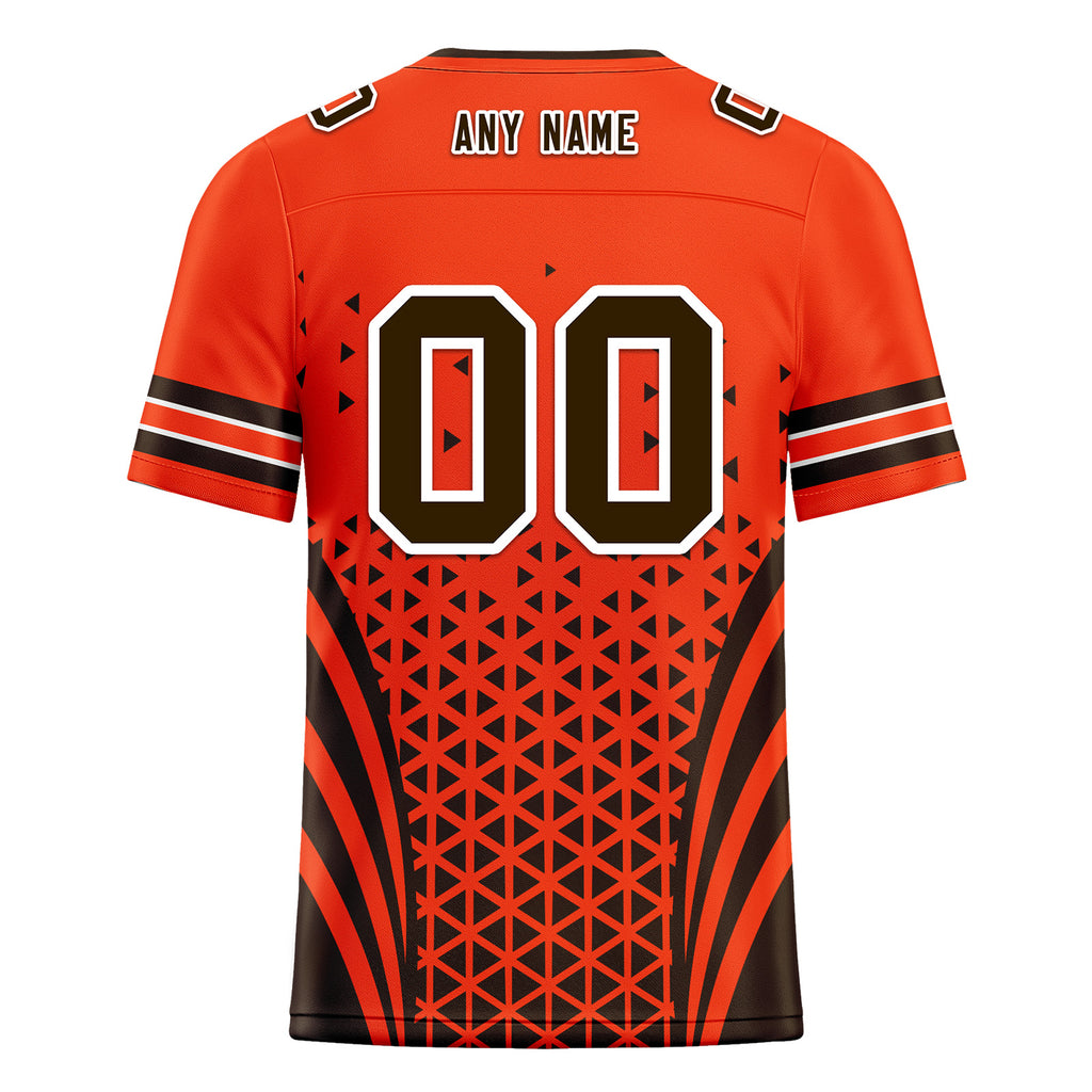 Custom Black Orange Ohio Personalized Authentic Football Jersey FBJ02-D023033-8
