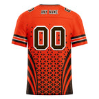 Custom Black Orange Ohio Personalized Authentic Football Jersey FBJ02-D023033-8