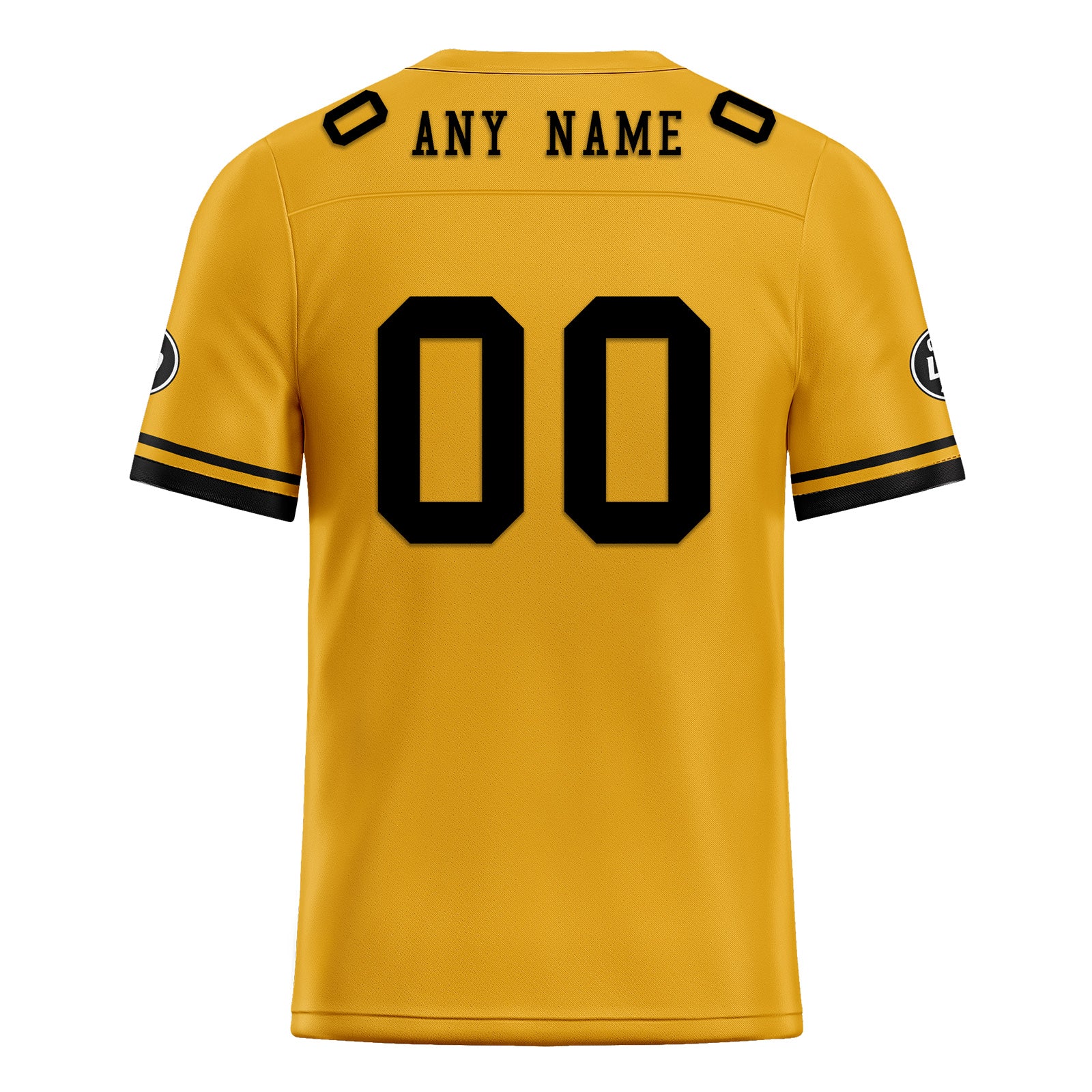 Custom Yellow Pittsburgh Personalized Authentic Football Jersey FBJ02-D020263-30