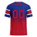 Custom Red Blue Buffalo Football Jersey and Hat Combo Offer Personalized Combo ZH-D020326-4