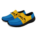 Custom Yellow Blue Los Angeles Jacket and Sports Shoes Combo Offer Personalized Combo ZH-D020294-22