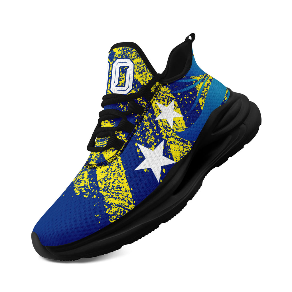 Custom Curaçao 2026 World Cup Sneakers DIY Country Flag Running Shoes Lightweight Sport Shoes Gift for Football Fans Personalized Team Name and Logo FN079-F009087-4