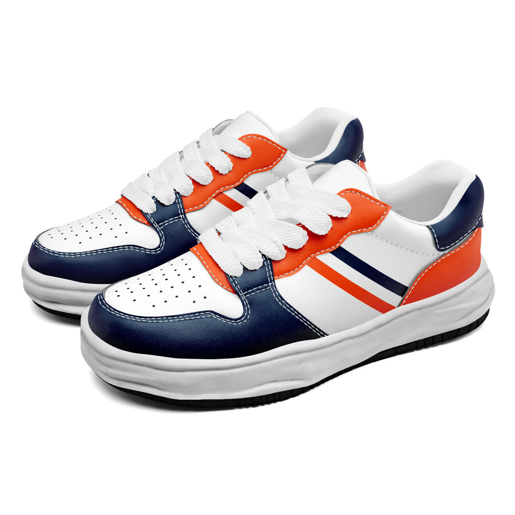 Custom Blue Orange Denver Shoes Personalized Sneaker FN032-D020389-10