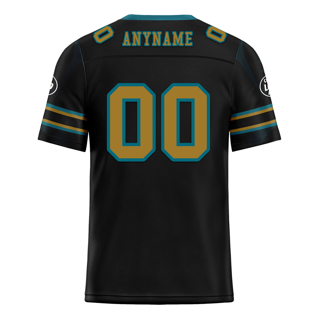 Custom Black Jacksonville Football Jersey and Sports Shoes Combo Offer Personalized Combo ZH-D025008-17