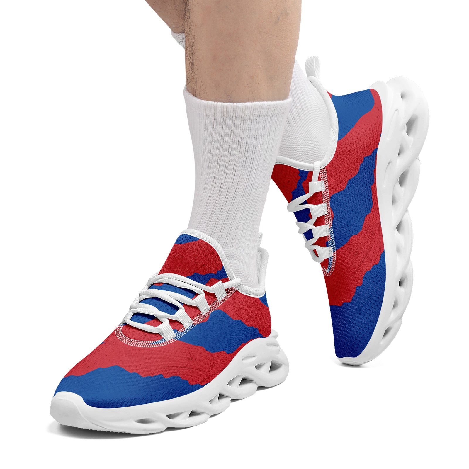 Custom South Korea 2026 World Cup Sneakers DIY Country Flag Running Shoes Lightweight Sport Shoes Gift for Football Fans Personalized Team Name and Logo FN003-F009130-1