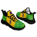Custom 2026 World Cup Brazil Sneakers DIY Country Flag Running Shoes Lightweight Sport Shoes Gift for Football Fans Personalized Team Name and Logo FN003-F027077-5