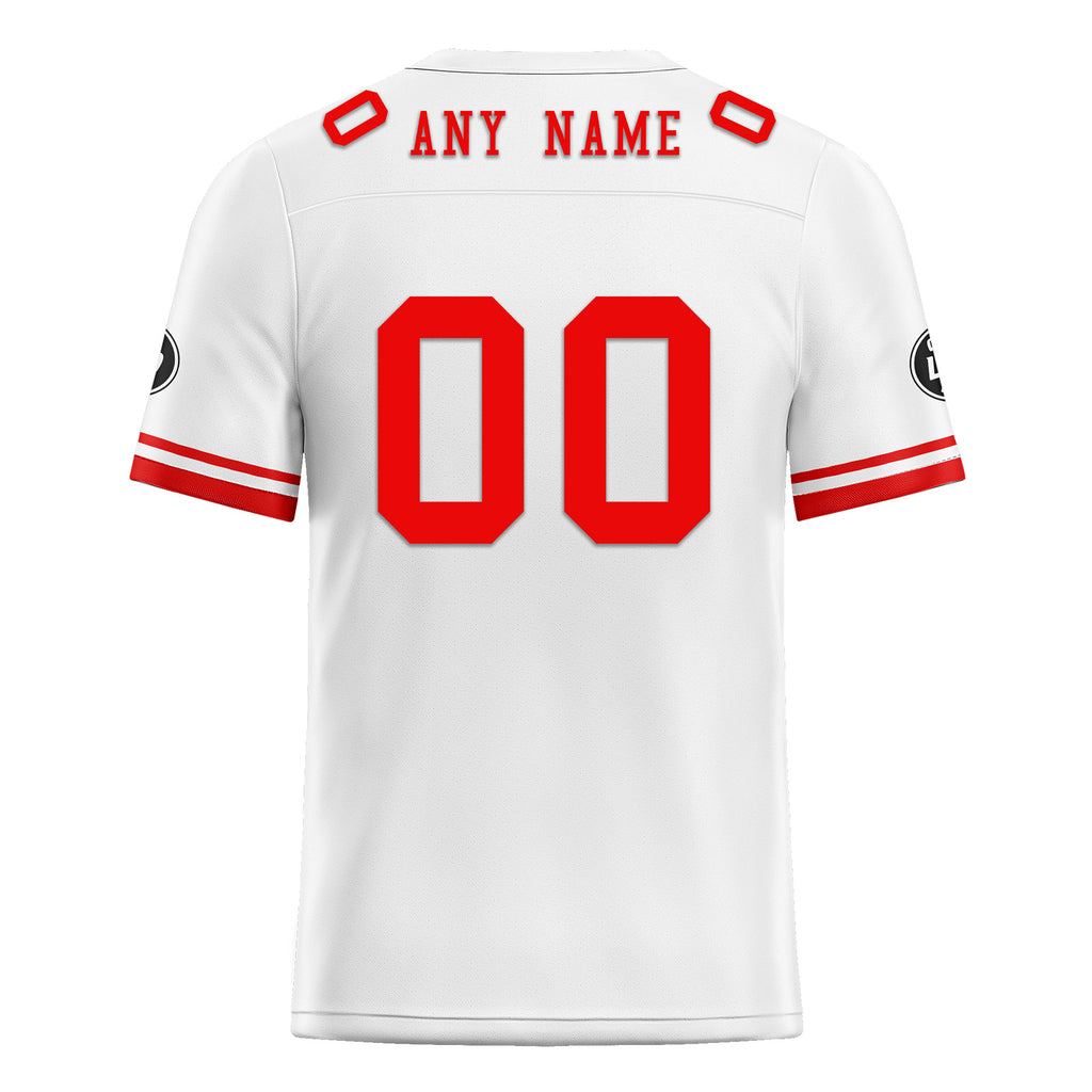 Custom White New York Personalized Authentic Football Jersey FBJ02-D020263-21