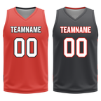 Custom Red Black Classic Style Reversible Basketball Uniform Personalized Ordinary BBJR-D017038