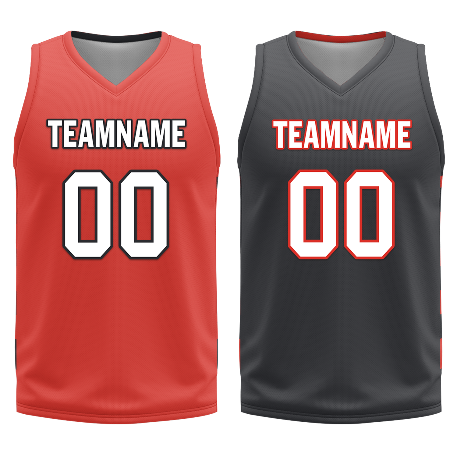 Custom Red Black Classic Style Reversible Basketball Uniform Personalized Ordinary BBJR-D017038