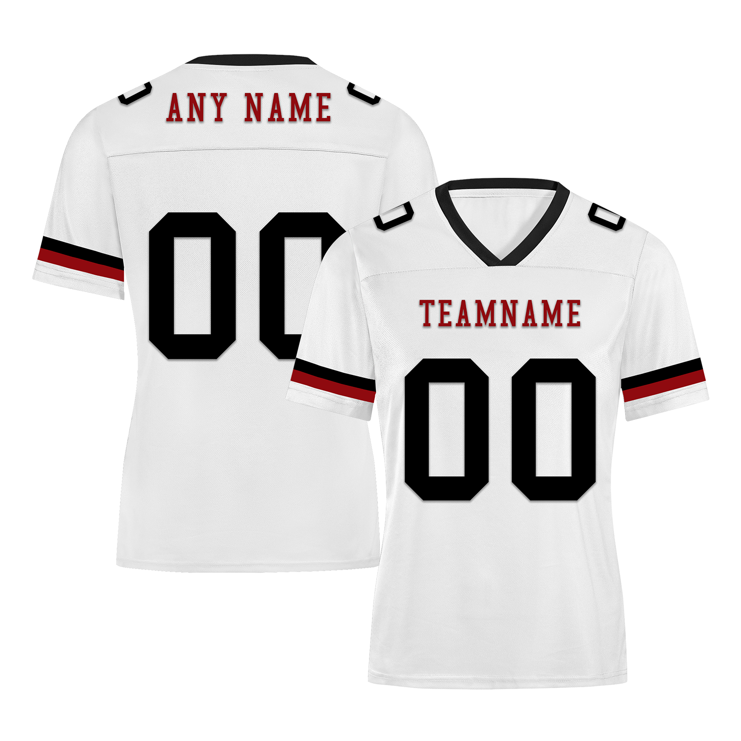 Custom White Black Classic Style Personalized Authentic Football Jersey FBJ02-bd0a700b
