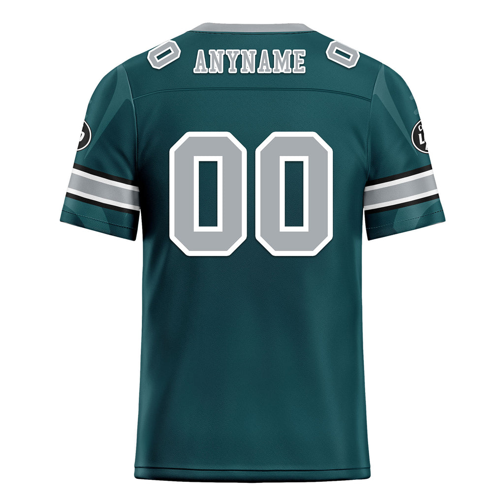 Custom Green Philadelphia Football Jersey and Sports Shoes Combo Offer Personalized Combo ZH-D025008-21