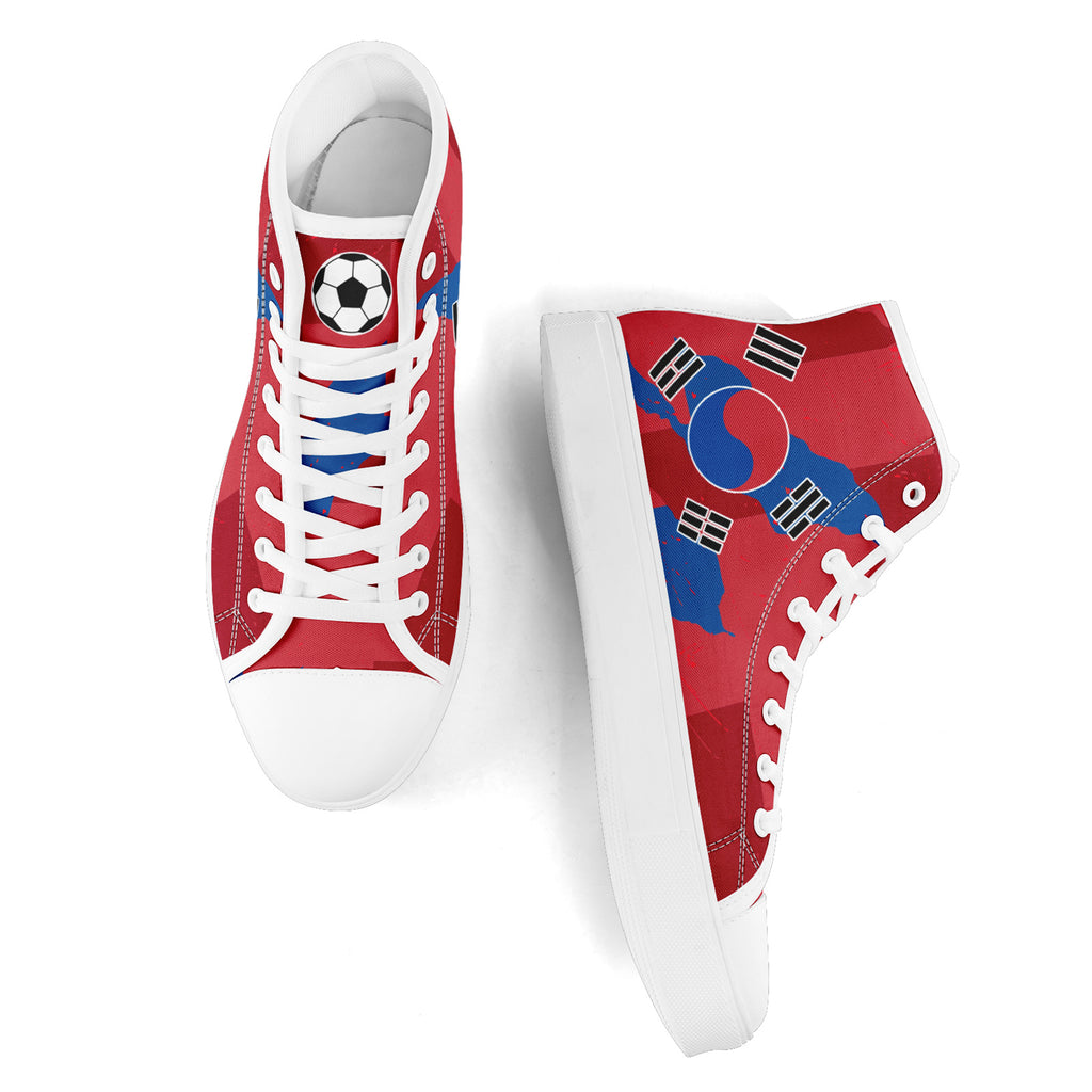 Custom South Korea 2026 World Cup Sneakers DIY Country Flag Running Shoes Lightweight Sport Shoes Gift for Football Fans Personalized Team Name and Logo FN024-F009070-1