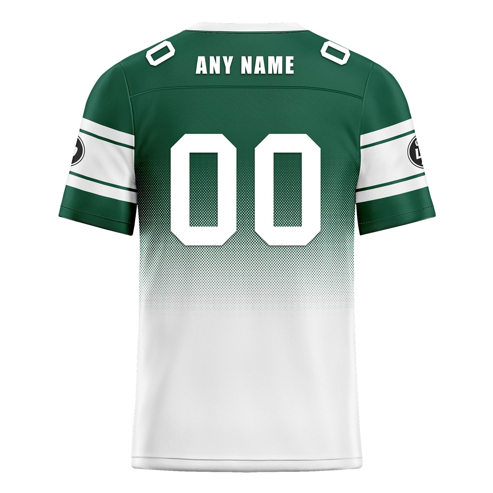 Custom Green White New York Personalized Authentic Football Jersey FBJ02-D020249-28