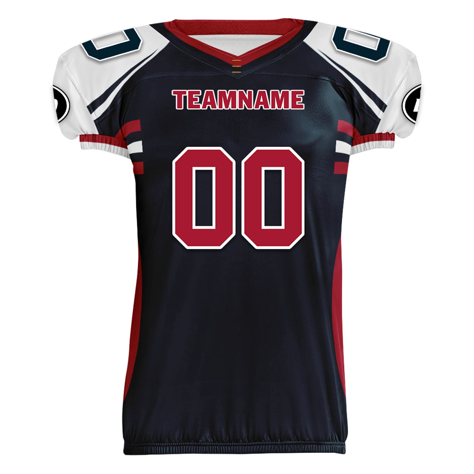 Custom Blue White Texas High-Performance American Football Jersey FBJ06-D023001-12