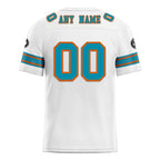 Custom White Miami Personalized Authentic Football Jersey FBJ02-D020256-21