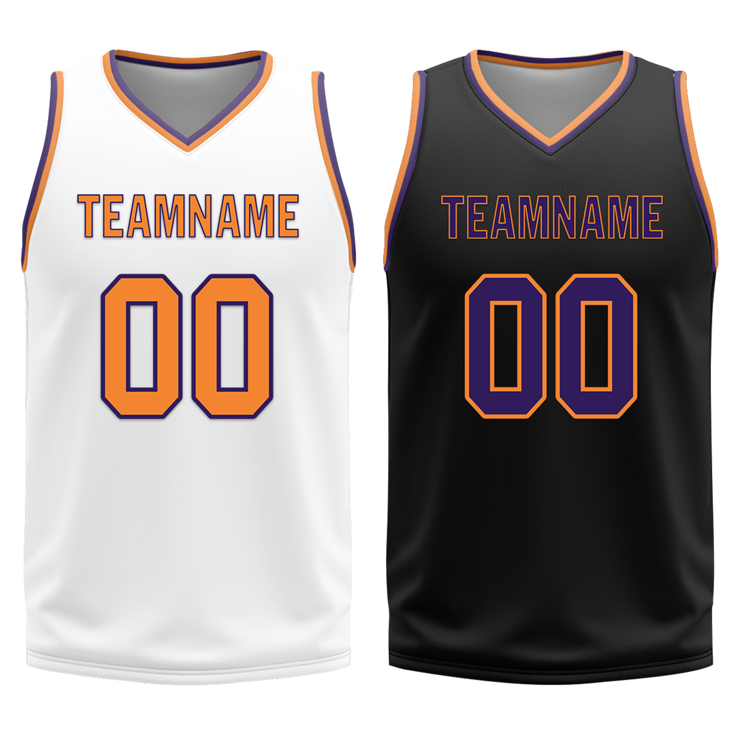 Custom White Black Classic Style Reversible Basketball Uniform Personalized COOLMAX BBJR-D017057