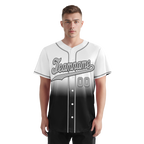 Custom Grey Black Fade Fashion Personalized Authentic Baseball Jersey BSBJ01-D0a70ee