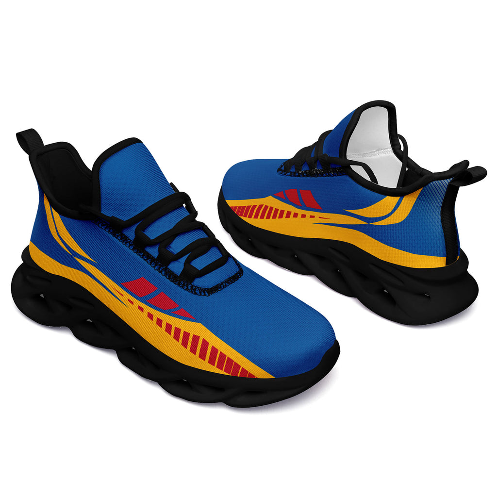 Custom Blue Yellow Pittsburgh Maxsoul Shoes Personalized Sneaker FN003-D020325-30