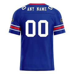 Custom Royal New York Personalized Authentic Football Jersey FBJ02-D020256-11