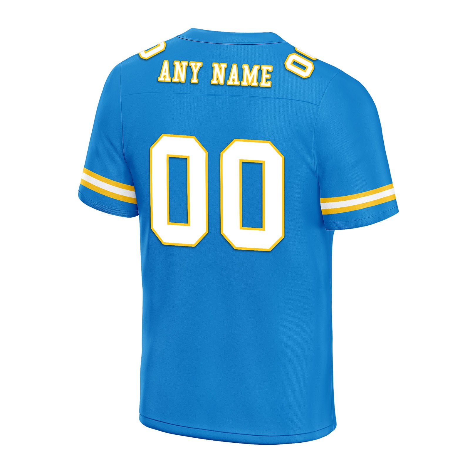 Custom Light Blue Los Angeles Personalized Authentic Football Jersey FBJ02-E0601-11