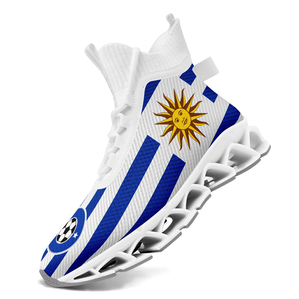 Custom Uruguay 2026 World Cup Sneakers DIY Country Flag Running Shoes Lightweight Sport Shoes Gift for Football Fans Personalized Team Name and Logo FN029XD-F009111-4