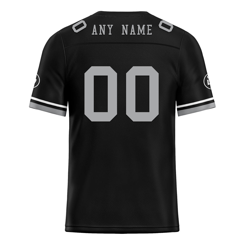 Custom Black Las Vegas Personalized Authentic Football Jersey FBJ02-D020263-20