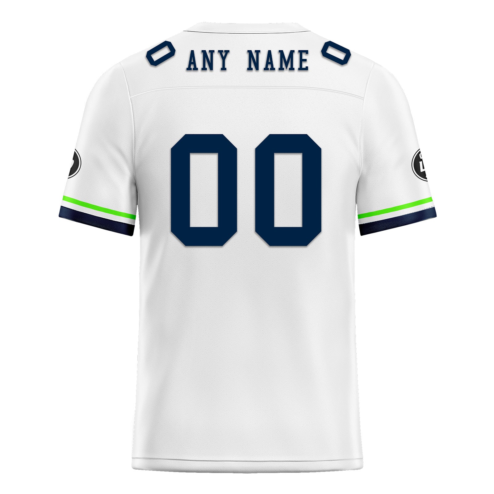 Custom White Blue Green Seattle Football Jersey and Firesoul Sports Shoes Combo Offer Personalized Combo ZH-D020273-27