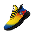 Custom Ecuador 2026 World Cup Sneakers DIY Country Flag Running Shoes Lightweight Sport Shoes Gift for Football Fans Personalized Team Name and Logo FN079-F009088-2
