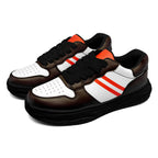 Custom Brown Orange Cleveland Shoes Personalized Sneaker FN032-D020389-8