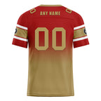 Custom Red Yellow San Francisco Football Jersey and Hat Combo Offer Personalized Combo ZH-D020326-25