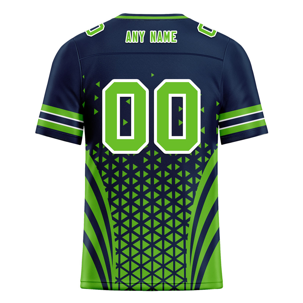 Custom Blue White Washington Football Jersey and Sports Shoes Combo Offer Personalized Combo ZH-D023031-27