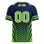 Custom Blue White Washington Football Jersey and Sports Shoes Combo Offer Personalized Combo ZH-D023031-27