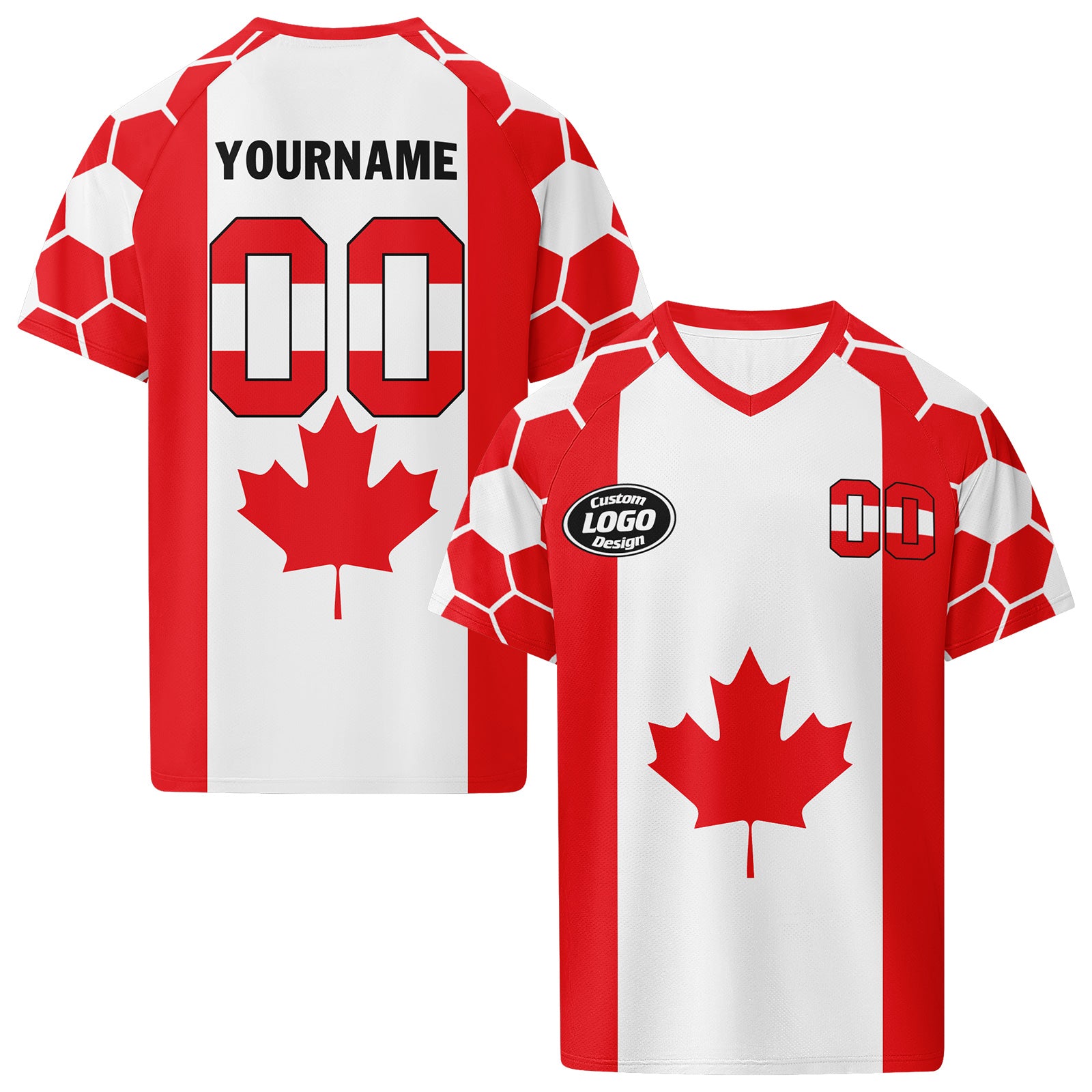 Custom Canada 2026 World Cup Football Shirt Customized Soccer Jersey for Fans Add Your Name & Number FZ190-F023094-2