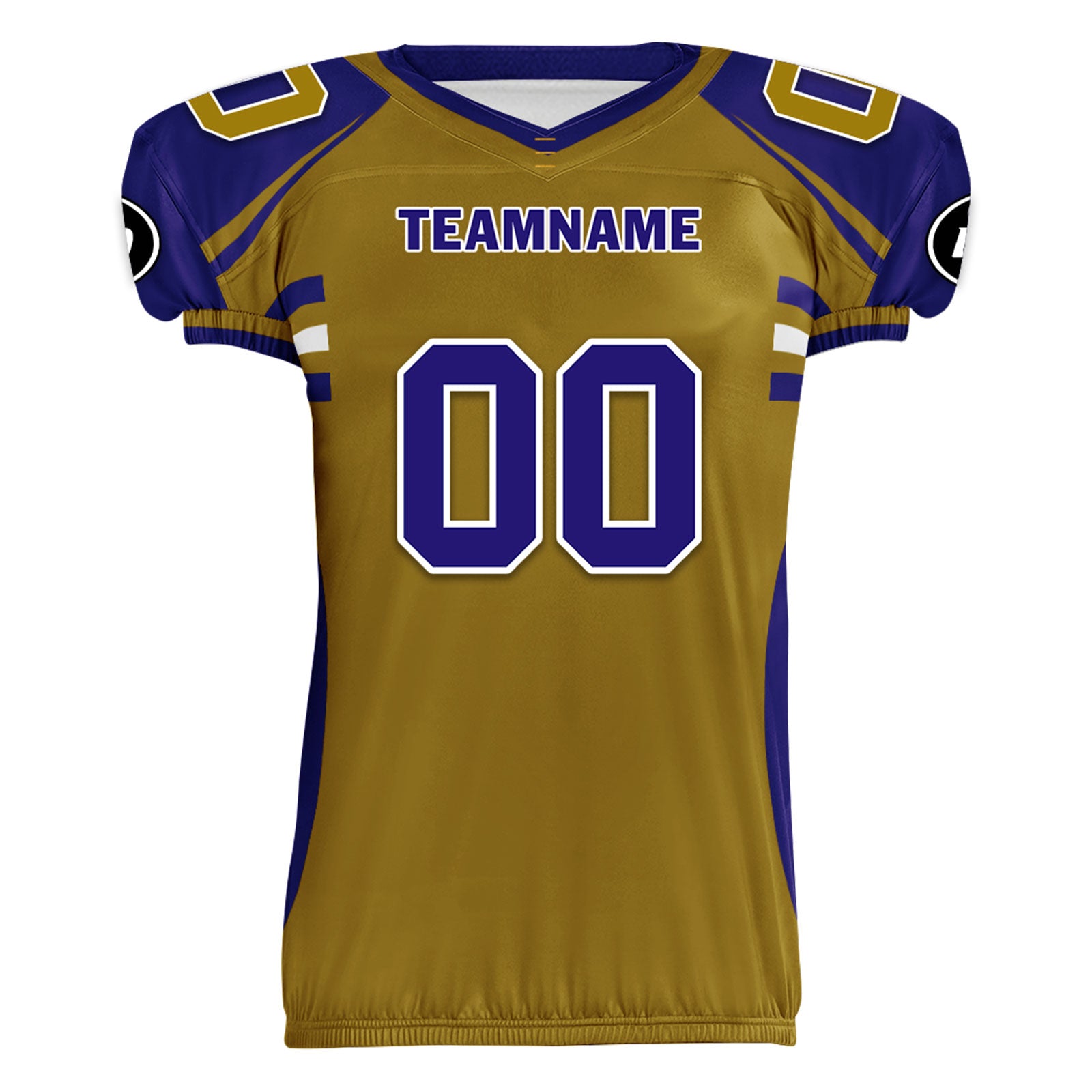 Custom Blue Yellow Maryland High-Performance American Football Jersey FBJ06-D023001-2