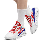 Custom Croatia 2026 World Cup Sneakers DIY Country Flag Running Shoes Lightweight Sport Shoes Gift for Football Fans Personalized Team Name and Logo FN003-F009104-4