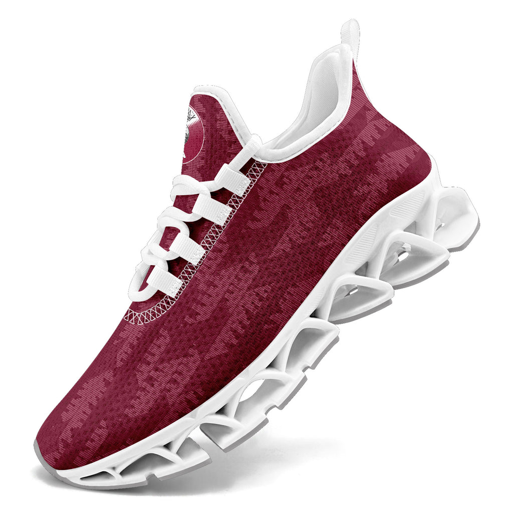 Custom Qatar 2026 World Cup Sneakers DIY Country Flag Running Shoes Lightweight Sport Shoes Gift for Football Fans Personalized Team Name and Logo FN003XD-F020030-4