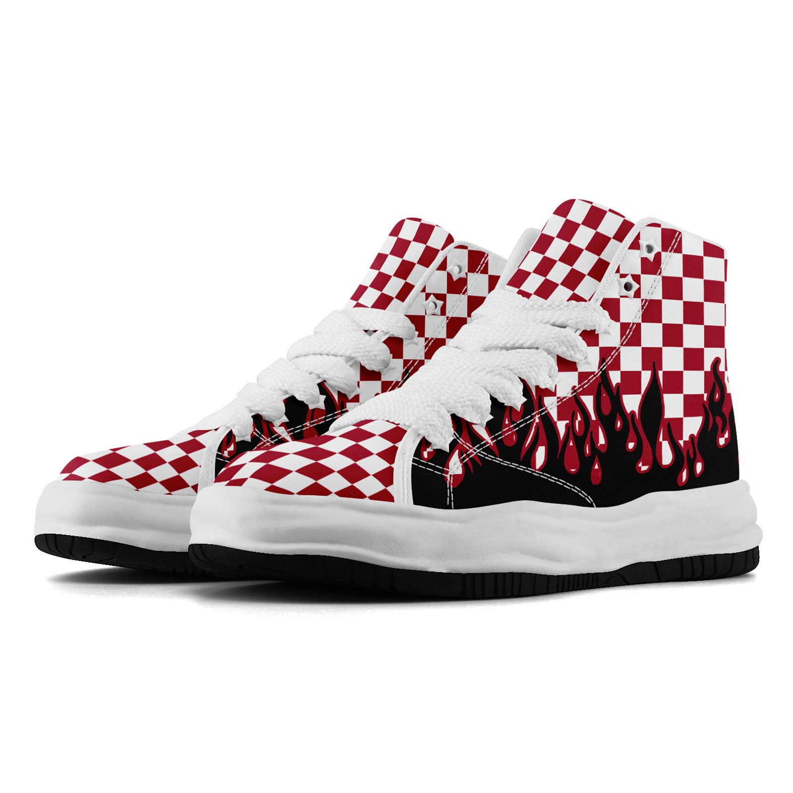 Custom White Red Black Atlanta Football Jersey and Firesoul Sports Shoes Combo Offer Personalized Combo ZH-D020273-3