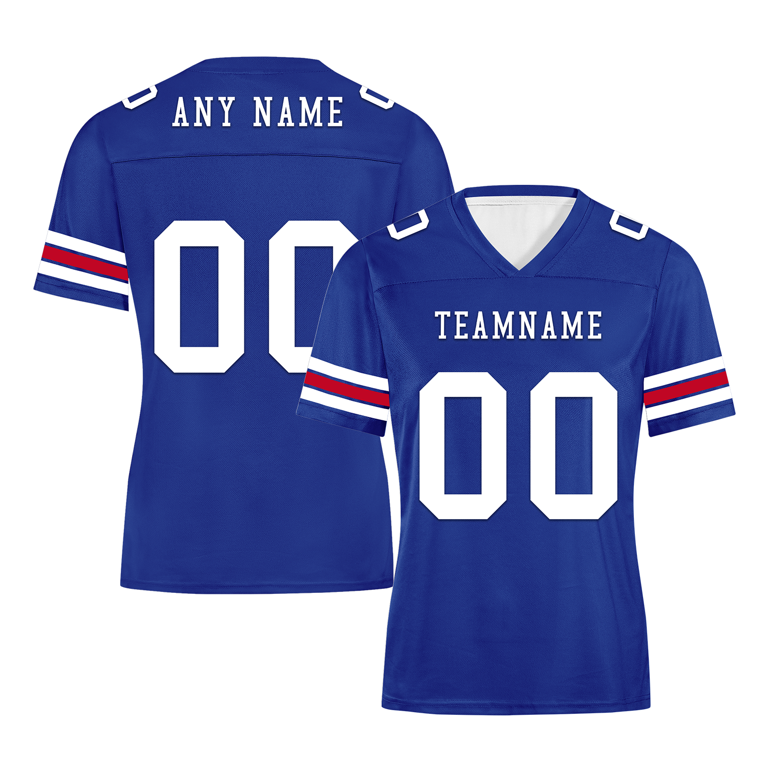 Custom Blue Classic Style Personalized Authentic Football Jersey FBJ02-bd0a70aa