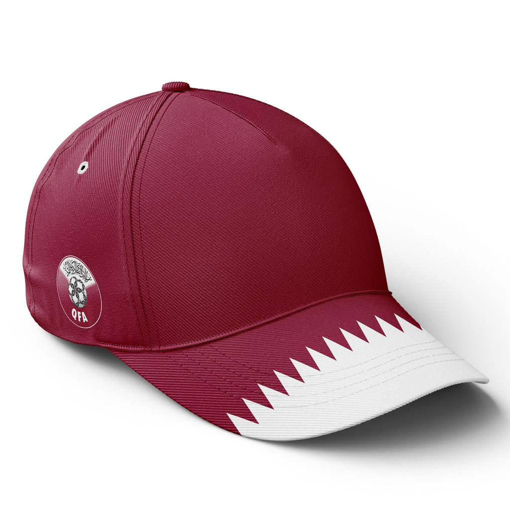 Personalized 2026 Qatar Soccer Fan Hat - Add Your Name & Design Custom 2026 Football Tournament Hat YW061-F025143-1