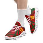 Custom Morocco 2026 World Cup Sneakers DIY Country Flag Running Shoes Lightweight Sport Shoes Gift for Football Fans Personalized Team Name and Logo FN003-F009115-8