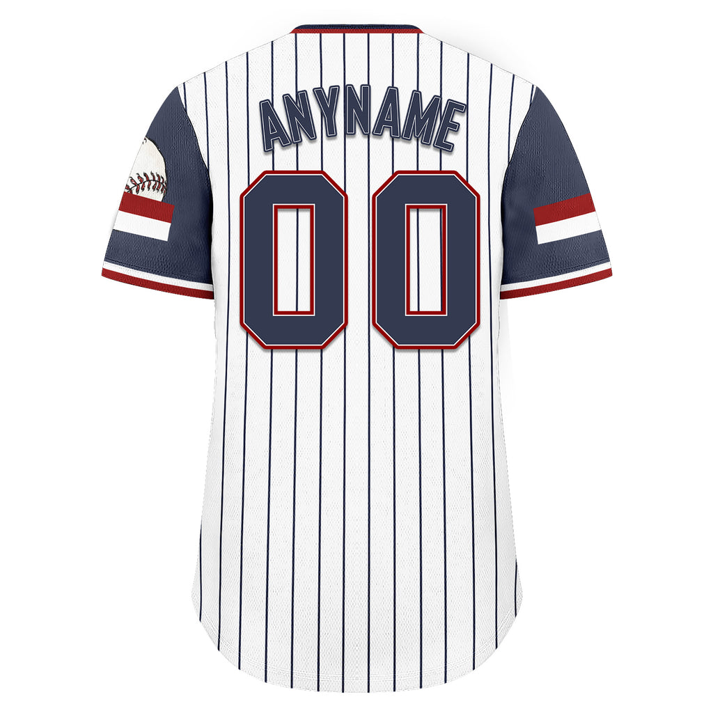 Custom Vintage Personalized Authentic Baseball Jersey BSBJ01-E025021-4